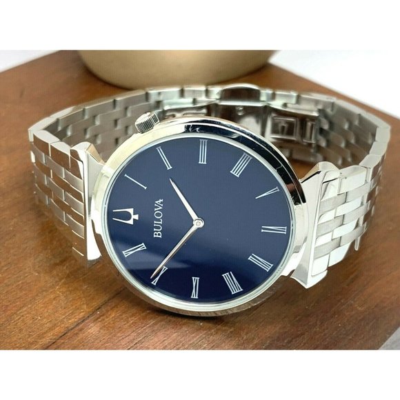 Bulova Men's Watch 96A233 Regatta Quartz Blue Dial Silver Tone Stainless Steel - Picture 7 of 13